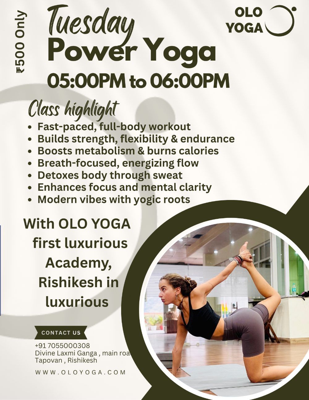 Event image for Power Yoga Class – Olo Yoga, Rishikesh